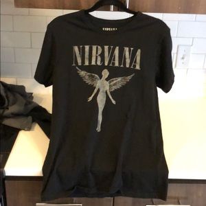 Free people Nirvana shirt size small worn once